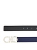 Gancini-buckle leather belt