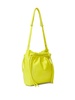 drawstring leather shoulder bag 