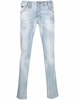 Super Straight-cut faded jeans 