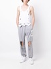 cut out-heart track pants