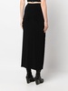 Norma Kamali Side Slit Long Skirt