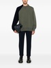 knit-panelled sweatshirt