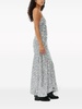 Ganni 3D Sequins Long Slip Dress