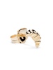 18kt yellow gold Croissant stud earring