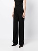 high-waisted wool trousers