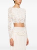 cropped lace blouse