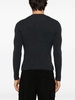 Compact crew-neck wool jumper