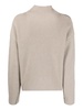 purl-knit mock-neck jumper 