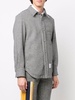 houndstooth-pattern shirt jacket