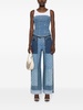 patchwork straight-leg jeans