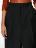 high-waist gabardine long skirt