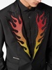 Flame single-breasted blazer 