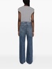 high-rise straight-leg jeans