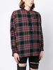 tartan-check cotton shirt