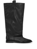 Western Loose Flat Tubular leather boots