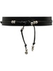 tie-fastening leather belt