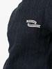 embroidered logo cable-knit T-shirt