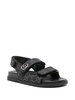 Double G-plaque denim sandals