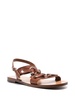 slingback leather sandals