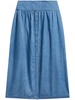 button-up denim skirt 