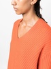 ribbed-knit cashmere sweatshirt