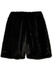 faux-fur boxing shorts 