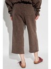 cotton flared trousers