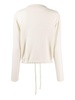 cashmere drawstring-hem jumper