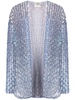 cut-out sequin tulle jacket