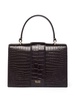 Audrey croc-embossed tote bag