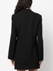 Eva crossover-neck clasp-fastening blazer