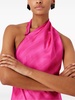 one-shoulder satin dress