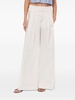 wide-leg cotton trousers