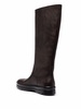 knee-length leather boots