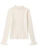 Riva crochet-detailing wool jumper