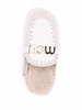 logo-lettering shearling slippers