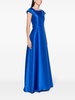 Arnica satin flared gown