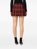 patch-detail pleated miniskirt