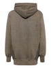 distressed-effect hoodie