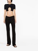 cut-out cropped T-shirt