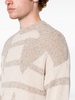 intarsia-knit logo jumper