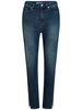 high-rise split-hem jeans