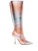 Markle 90mm metallic knee boots