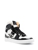 skull-print high-top sneakers