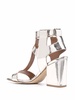 Sandra 90mm metallic sandals