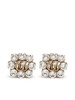 gold tone GG crystal earrings