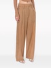 Beige Cotton Blend Trousers