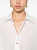 drop-shoulder crepe shirt