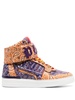 paisley-print hi-top sneakers