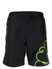 logo-patch elasticated swim shorts